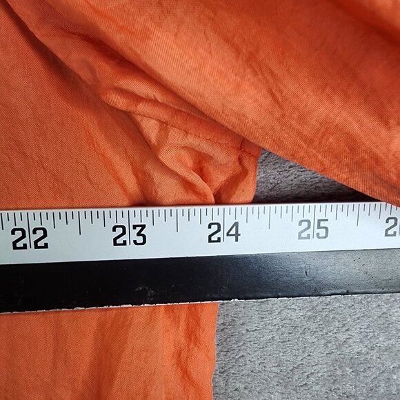 Womens Orange Gap Hooded Nylon Jacket Coat Full Zip Drawstring Waist Size XL - Picture 9 of 11